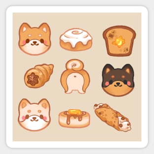 Shiba Buns Sticker